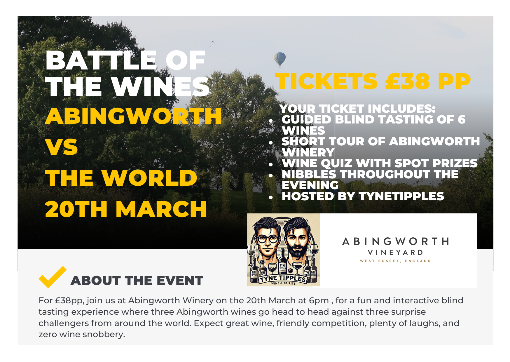 20th March, Abingworth Vineyard