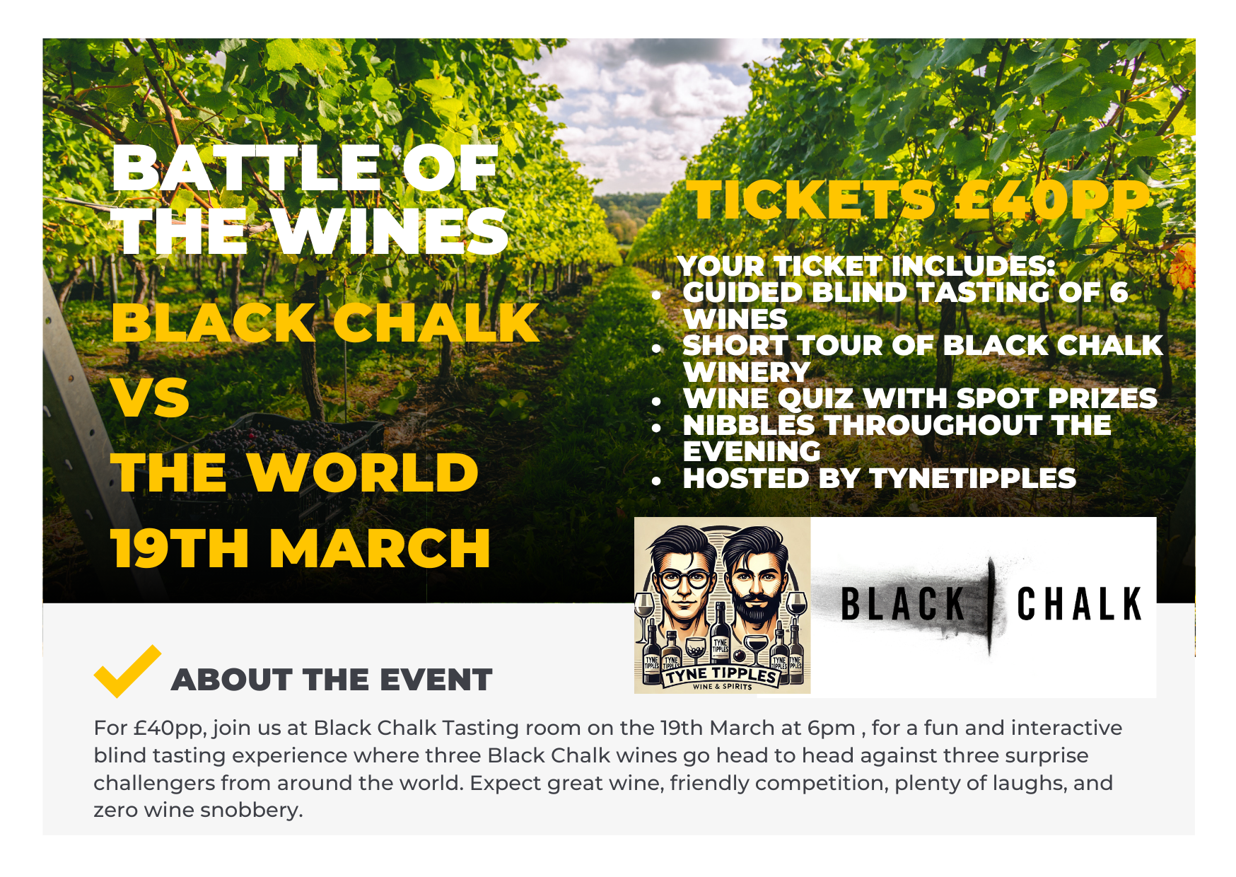 19th March, Black Chalk Winery