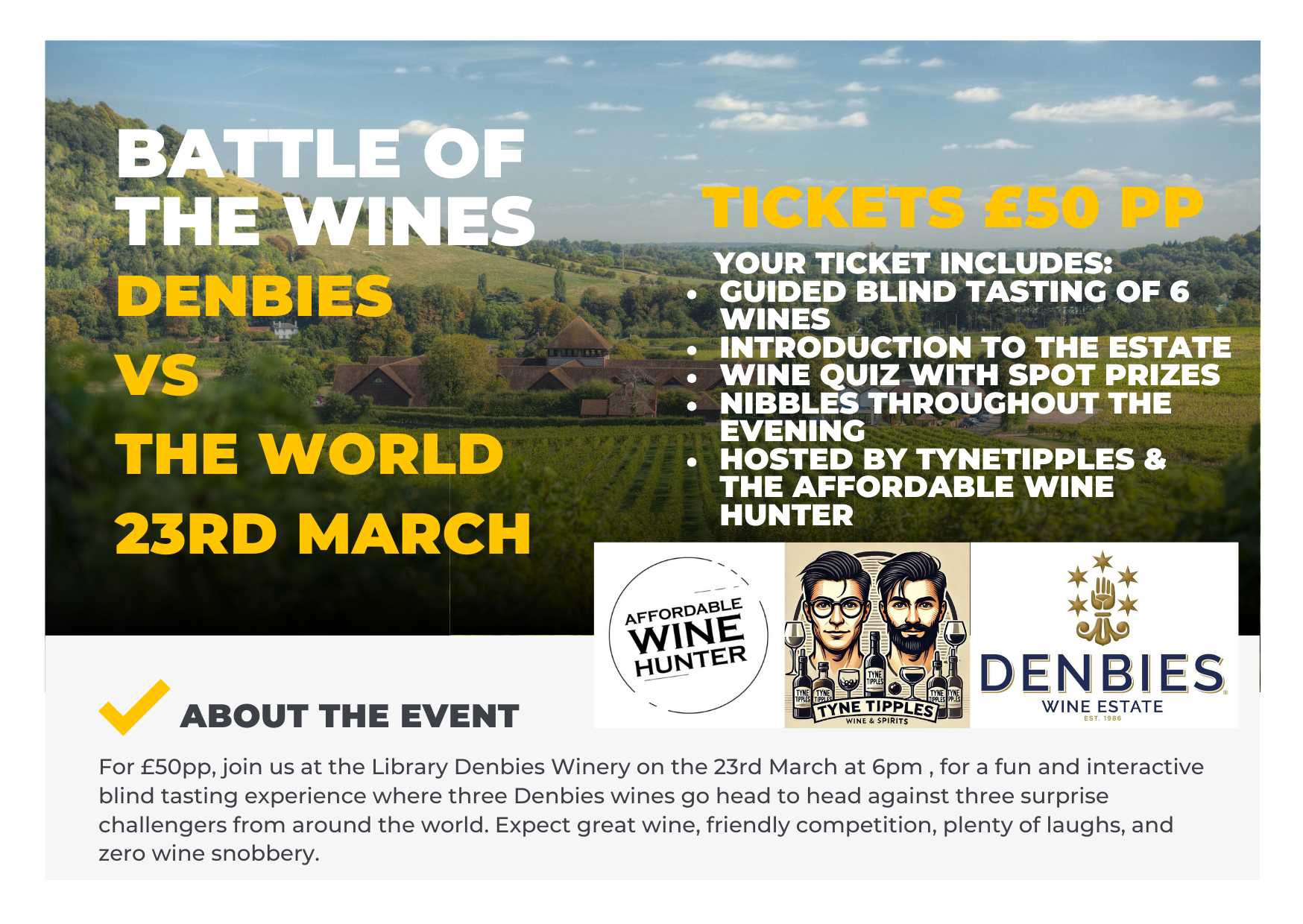 23rd March, Denbies